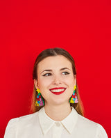 Bauble Christmas Tree Earrings