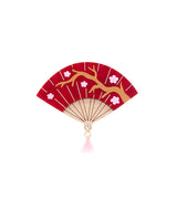 Beautiful Hanami Fan Brooch