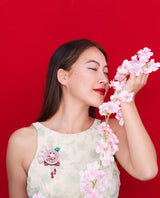 Beautiful Kanzashi Ornament statement Brooch