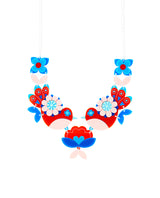Beautiful Scandinavian Folk Birds Necklace