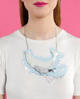 Belugas-family-statement-necklace-la-vidriola-plastic-jewellery-wild-under-the-sea-product