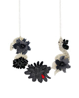 Black Dahlia Snake Necklace