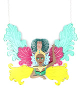Carnival-Queen-statement-necklace-la-vidriola-plastic-jewellery-take-away-detail