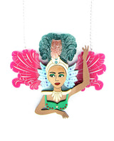Carnival-dancer-necklacela-vidriola-plastic-jewellery-take-away-detail