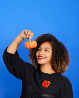 Cat-O-Lantern Brooch -interactive-