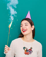 Christmas Cheer in London with Fireworks Necklace