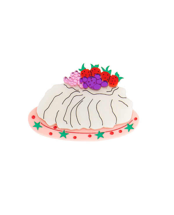 Christmas Dessert Pavlova Brooch