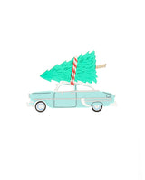 Christmas Tree On My 50s Car Brooch