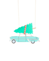Christmas Tree On My 50s Car Necklace