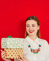 Christmas Window Shopping statement Necklace