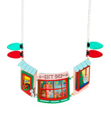 Christmas Window Shopping statement Necklace