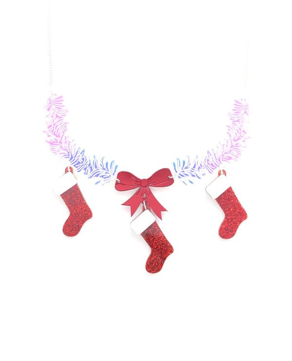 Iridescent-Christmas-stocking-necklace-la-vidriola-christmas-detail