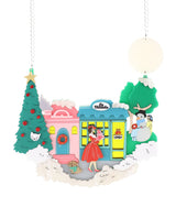 Classic-Christmas-scene-statement-necklace-Christmas-2020-la-vidriola-detail