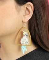 Cockatoo-on-swing-earrings-everything-will-be-all-right-la-vidriola-product