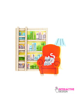 Cosy Reading Corner Brooch -Interactive-