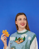 Cottage in the Woods Statement Necklace
