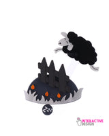 Counting Sheep Upside Down Edition Brooch -interactive-