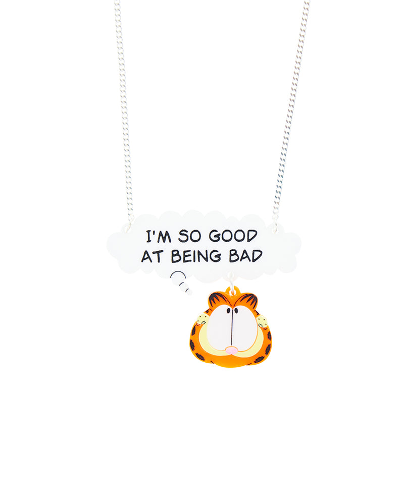Custom Thought Bubble Garfield Necklace