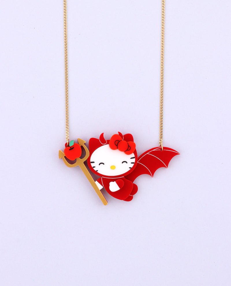 Cute Devil Hello Kitty necklace