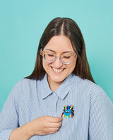Cutie Peacock Spider! Brooch