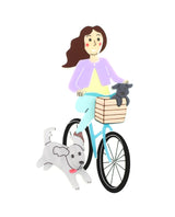 Cycling-with-my-dogs-is-very-fun-brooch-dogs-dogs-and-more-dogs-la-vidriola-detail