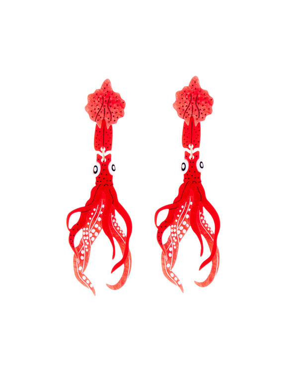 Deep Sea Squid Earrings