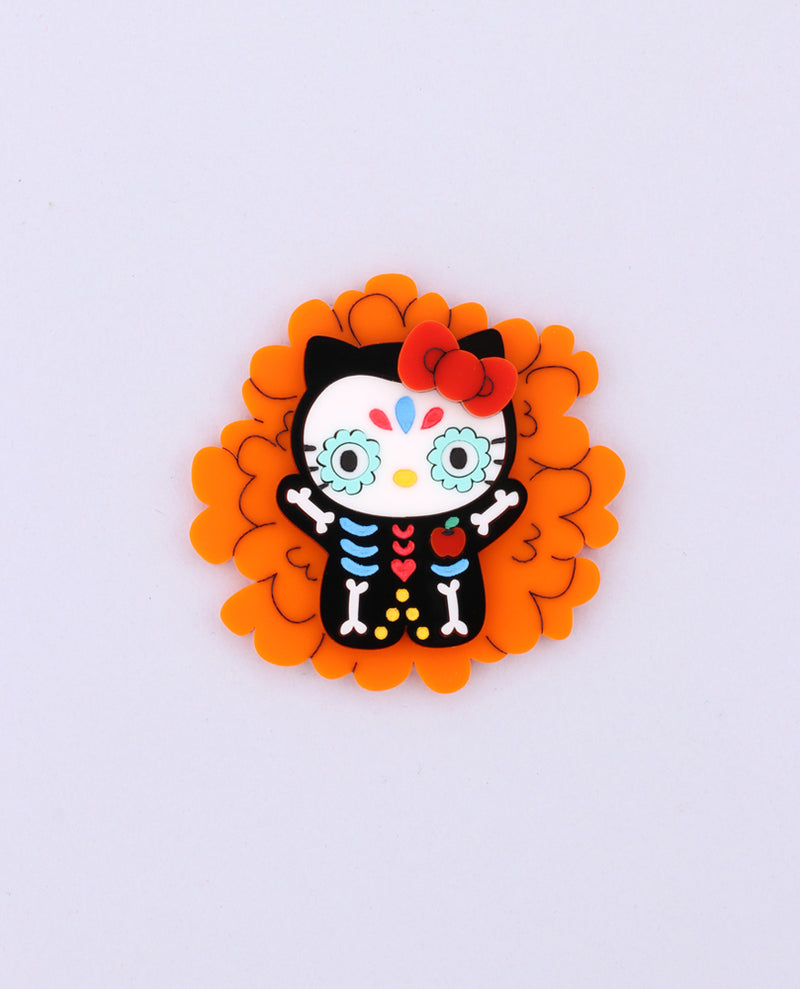 Día de los Muertos Hello Kitty brooch