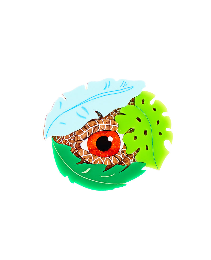 Dinosaur close up-eye Brooch