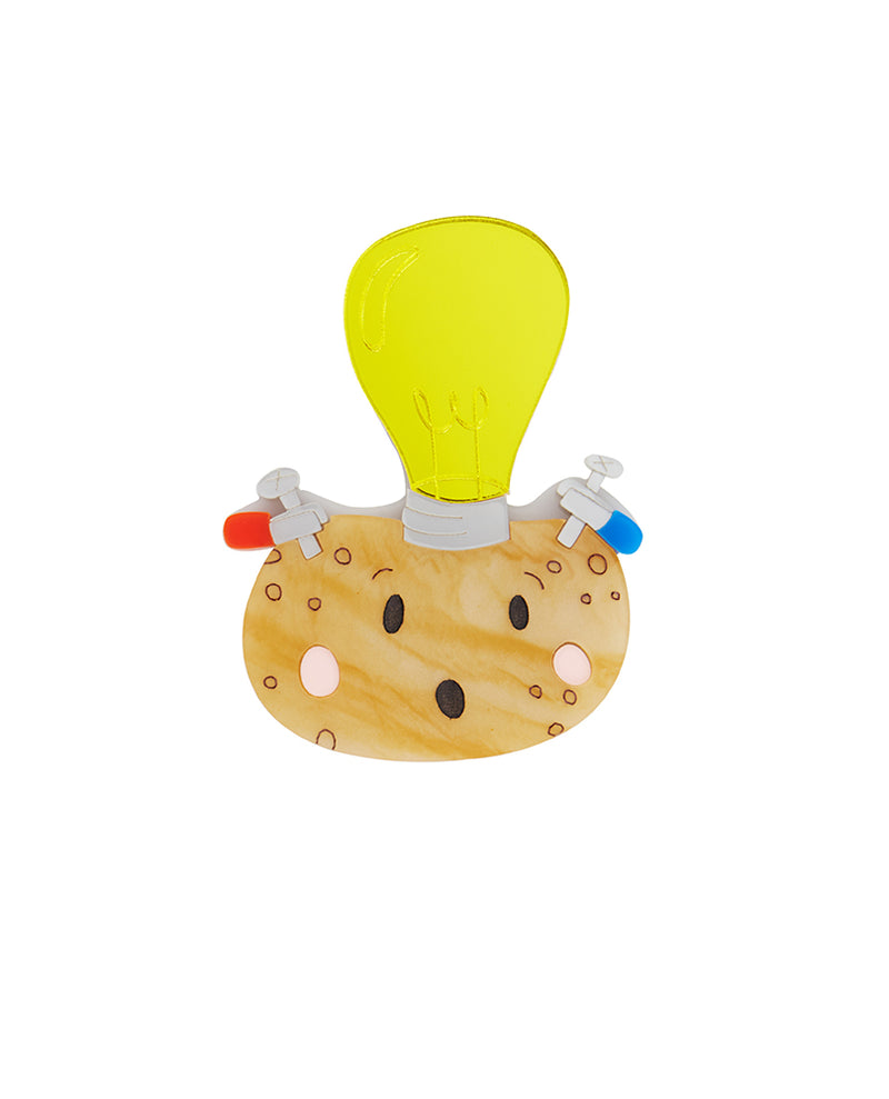 Electric Potato Experiment Brooch