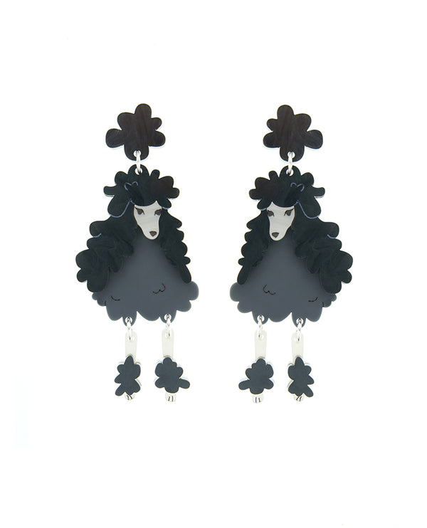 Elegant Poodle Earrings