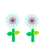 Fancy Folk Flower Paper Cut Out Earrings