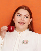 Fancy a Spot of Tea? Brooch