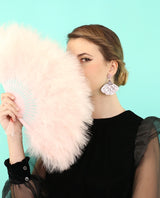 Feather-fan-earrings-la-vidriola-plastic-jewellery-The-Roaring-20s-product