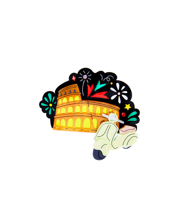 Festa in Rome with my motorino Brooch
