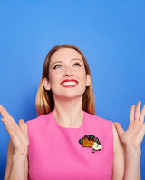 Festa in Rome with my motorino Brooch