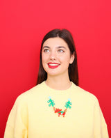 Festive Scandinavian Moose Necklace