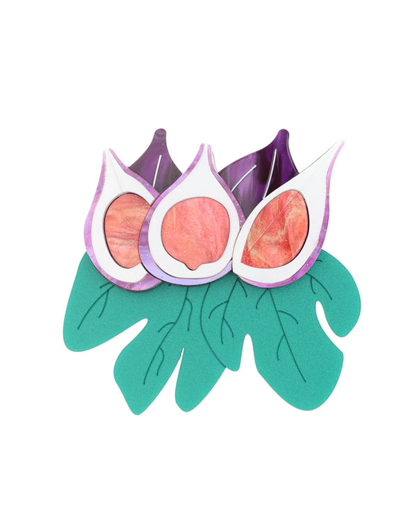Fig tree brooch