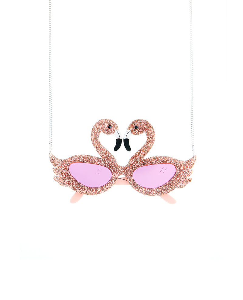 Flamingo-Vision Party Glasses Necklace