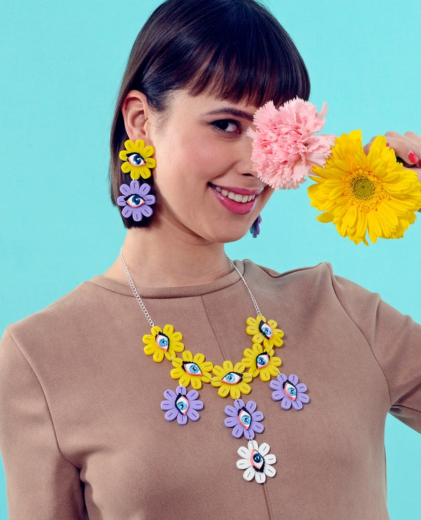 Flowers-are-watching-statement-necklace-la-vidriola-abstract-life-set