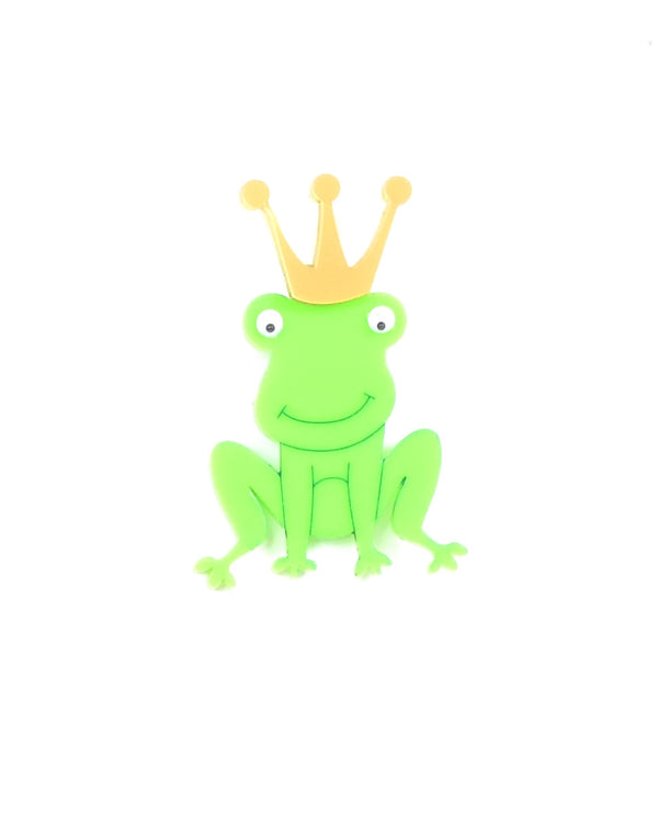 Frog_Prince_brooch_la_vidriola_detail