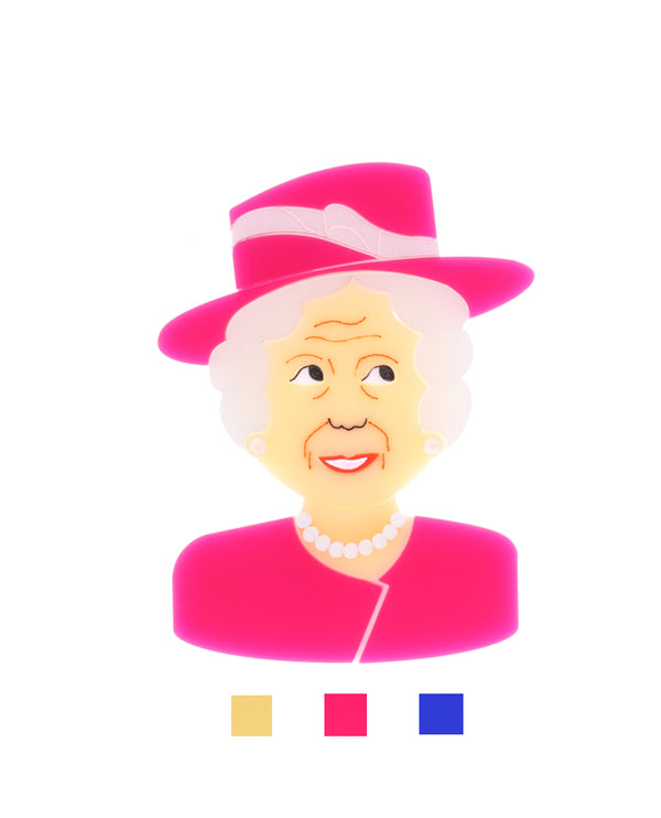 Colourful Queen brooch