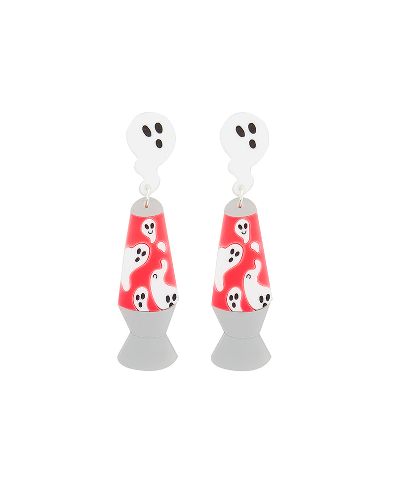 Funky Lava Lamp Ghosties Earrings