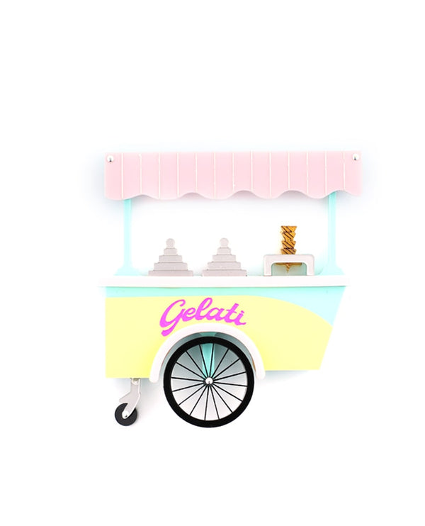 Gelati-cart-brooch-la-vidriola-plastic-jewellery-take-away-detail