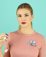 Gemini-zodiac-sign-brooch-la-vidriola-plastic-jewellery-cosmica-product
