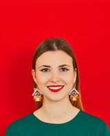 Gingerbread House Earrings