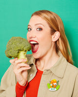 Go Vegan! Broccoli-saurus Brooch