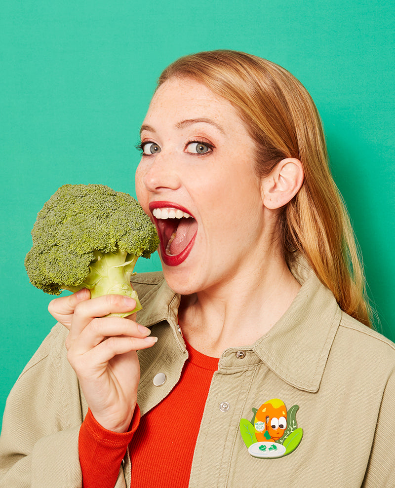 Go Vegan! Broccoli-saurus Brooch