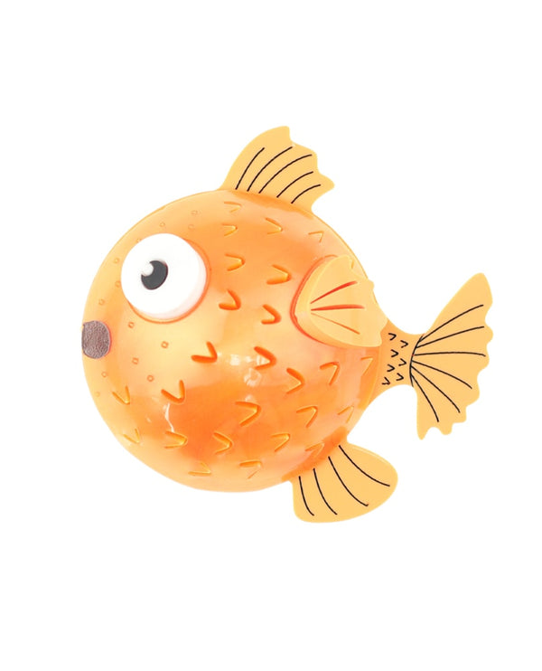 Golden-Blowfish-brooch-animalandia-detail