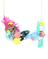 Great-barrier-reef-statement-necklace-la-vidriola-plastic-jewellery-wild-under-the-sea-detail