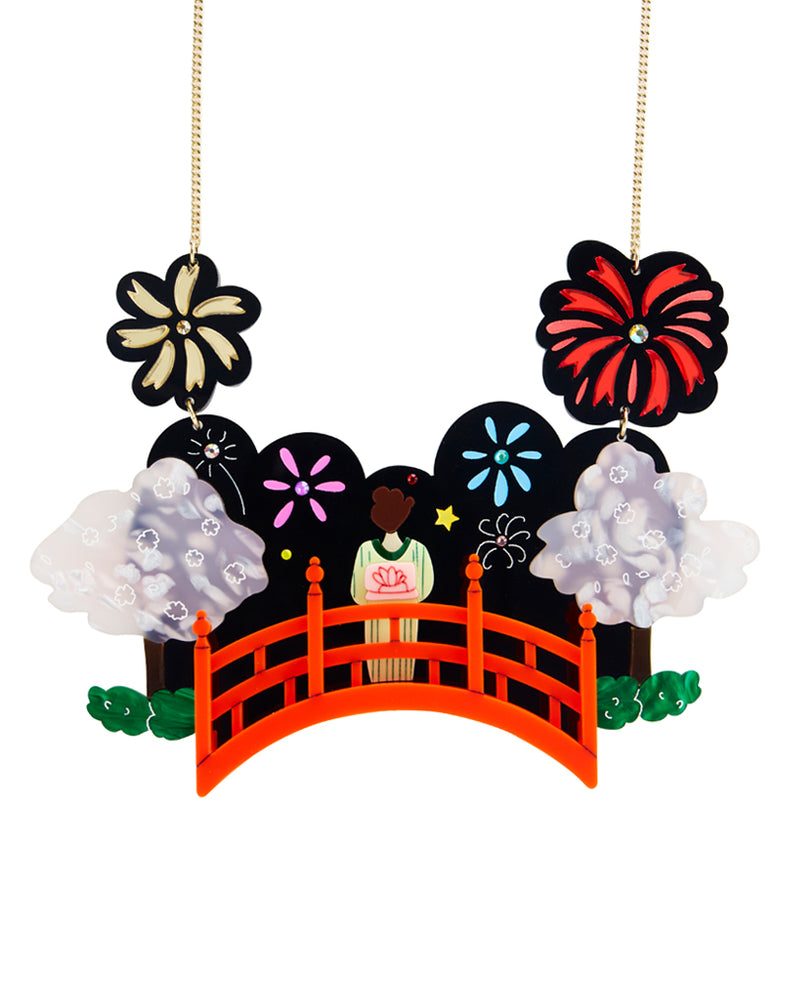 Hanabi over the Bridge Necklace